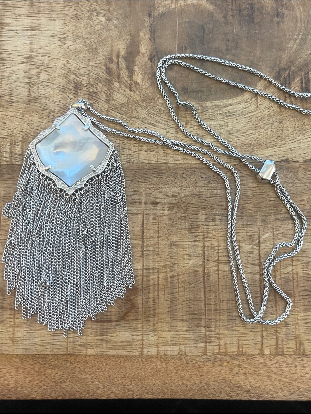 Kendra Scott long fringe necklace